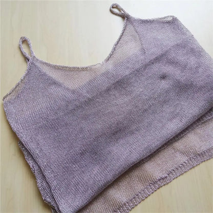 Robe de plage transparente en maille pailletée pour femme